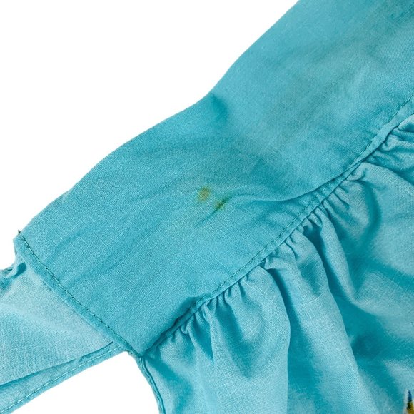 Vintage 50s Half Apron Birds on Branches John Wolf Textiles Novelty Print - Picture 9 of 9